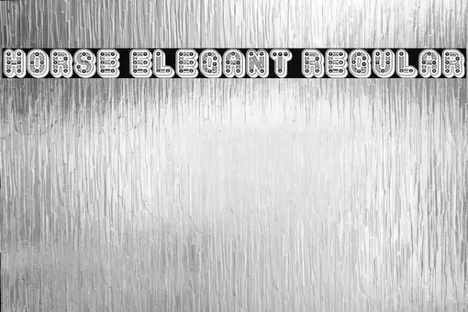 Horse Elegant Regular Polices examples