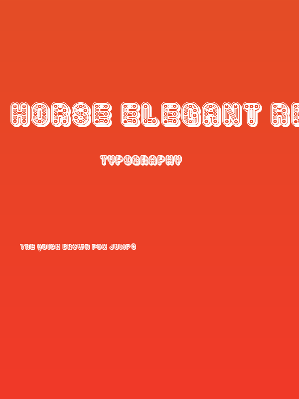 Horse Elegant Regular Poster