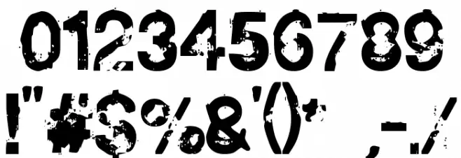 Horse Puke Font OTHER CHARS