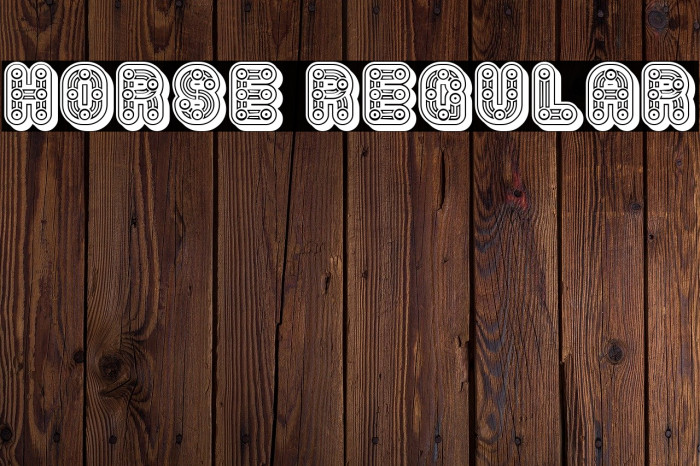 Horse Regular Font examples