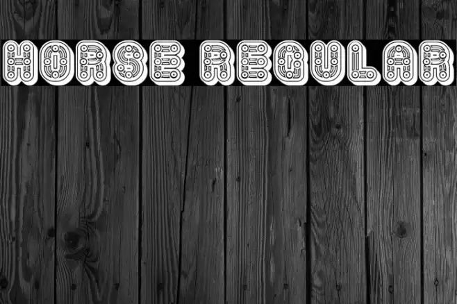 Horse Regular Font examples