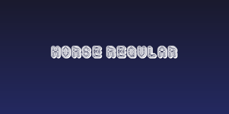 Horse Regular Social Header