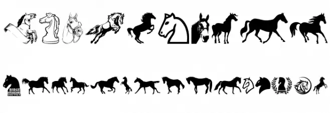 Horse Font OTHER CHARS
