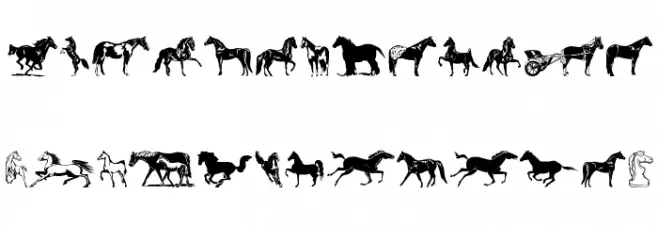 Horse Fonte MAIÚSCULAS
