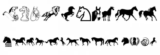 Horse Font OTHER CHARS