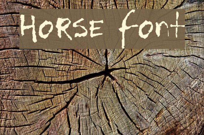 Horse Font examples