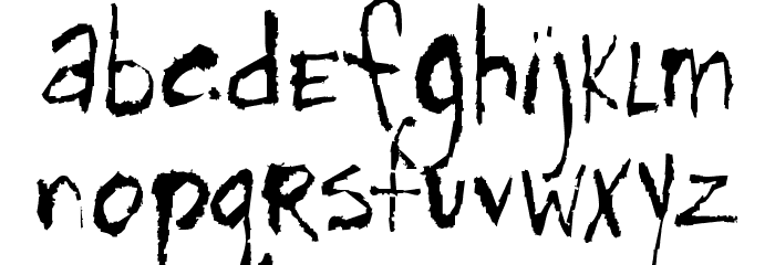 Horse Font LOWERCASE