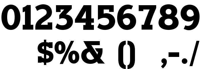 Horseback Slab Bold Font OTHER CHARS