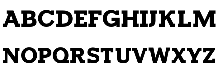 Horseback Slab Bold Font LOWERCASE