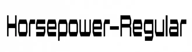 Horsepower-Regular  Fuentes Gratis Descargar