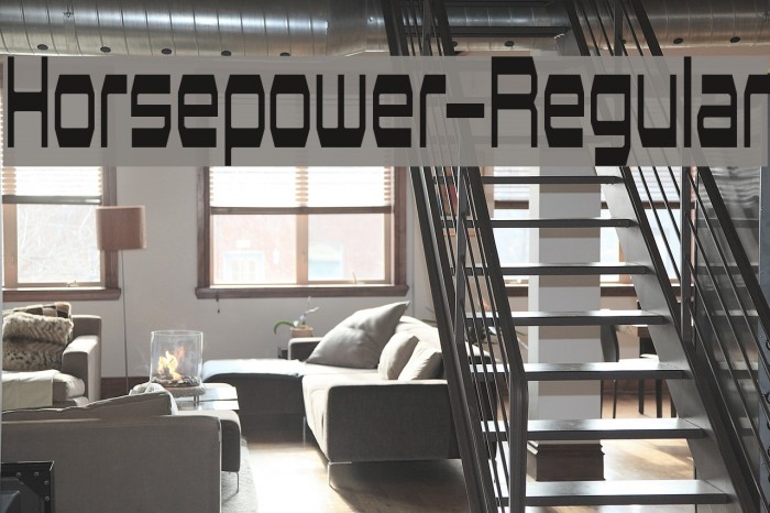 Horsepower-Regular Font examples