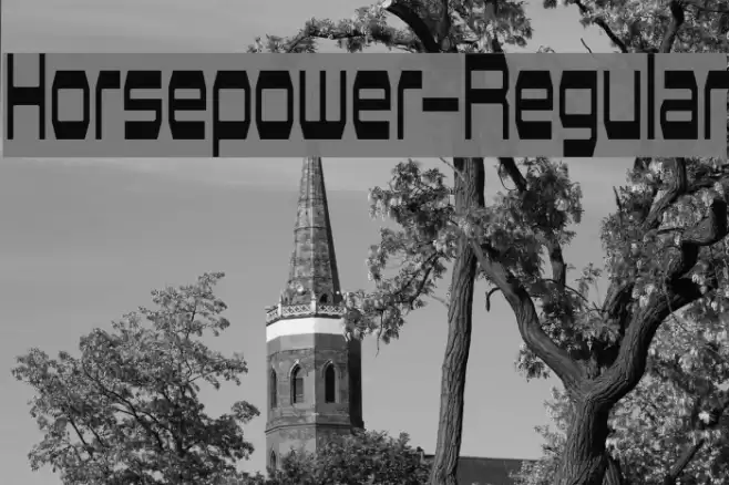 Horsepower-Regular Font examples
