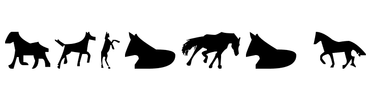 Horses 1  Скачать бесплатные шрифты