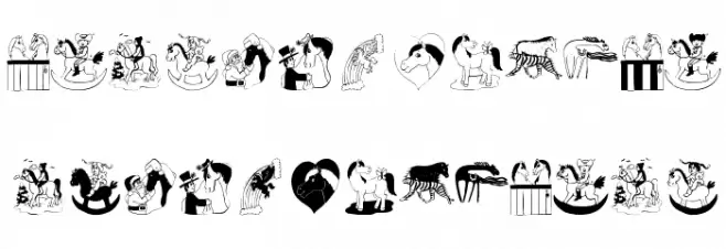 Horses 字体 大写