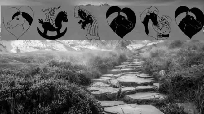 Horses Font examples