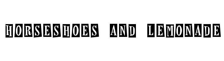 Horseshoes And Lemonade Font
