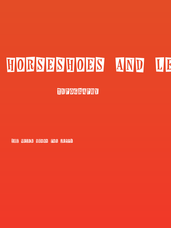 Horseshoes And Lemonade Poster