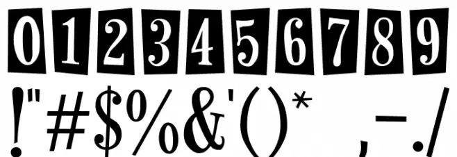 Horseshoes and Lemonade Font OTHER CHARS