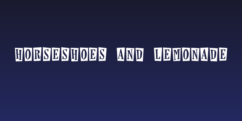 Horseshoes and Lemonade Social Header