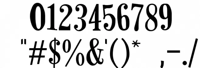 Horseshoes Font OTHER CHARS