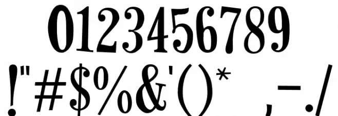 Horseshoes Font OTHER CHARS