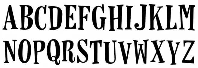 Horseshoes Caratteri MINUSCOLO