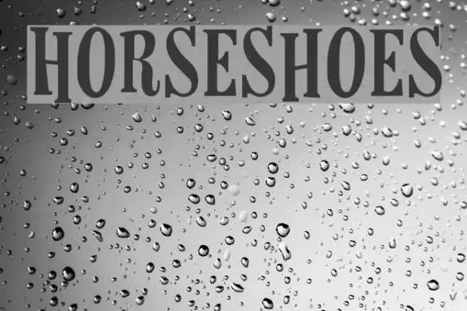 Horseshoes Font examples