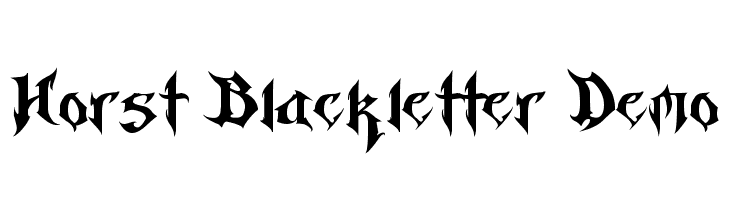 Horst Blackletter Demo Font