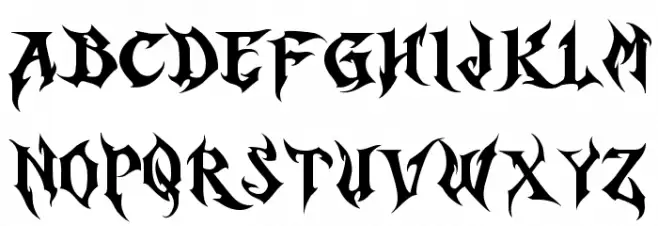 Horst Blackletter Demo Fonte MAIÚSCULAS