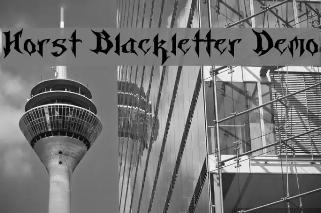 Horst Blackletter Demo Font examples