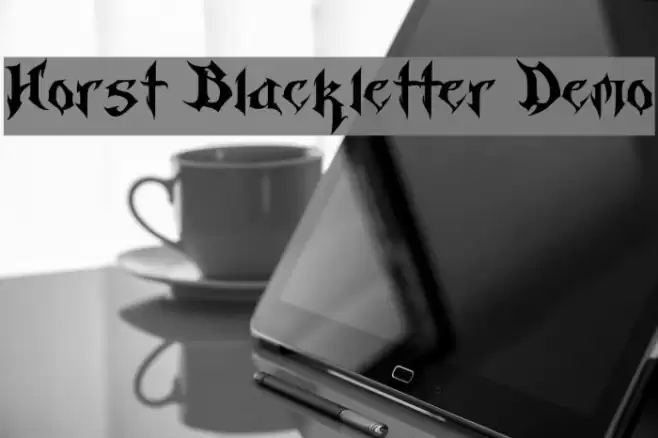 Horst Blackletter Demo Font examples