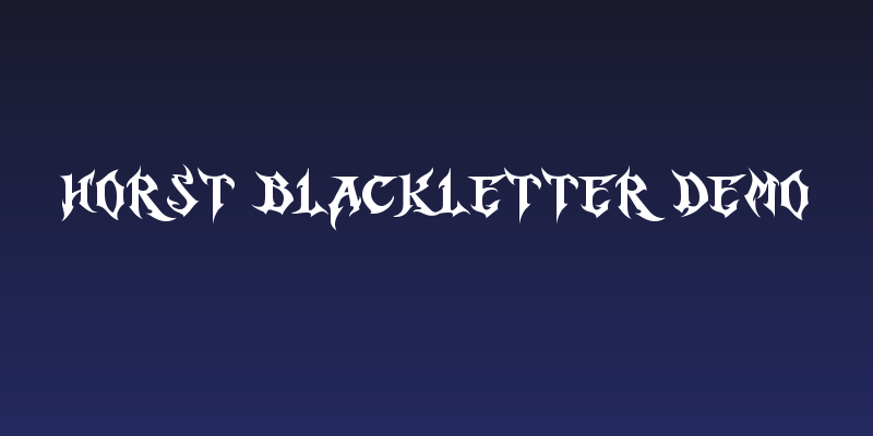 Horst Blackletter Demo Social Header