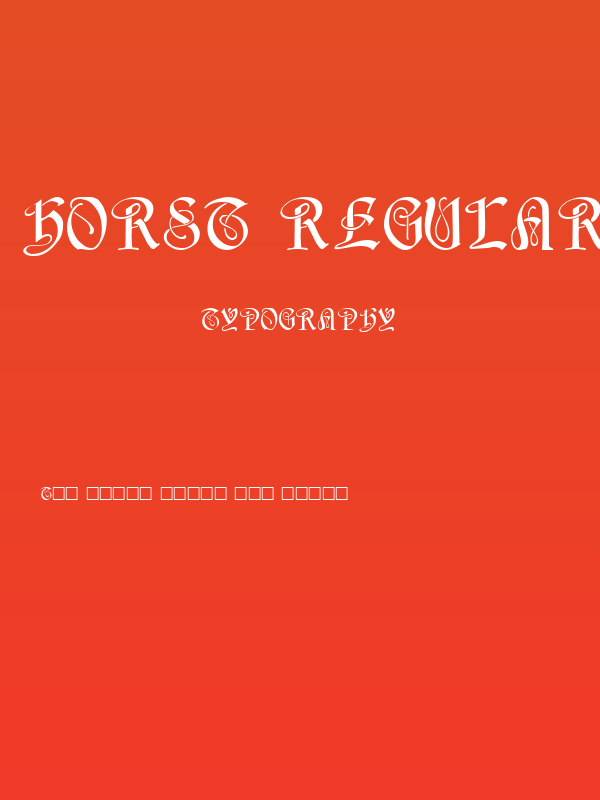 Horst Regular Poster