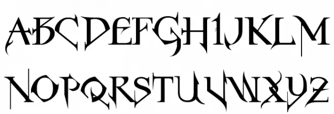 Horst Roman Gothic Fonte MAIÚSCULAS
