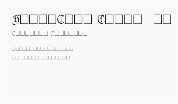 HorstCaps Caps:001.001 Business Card