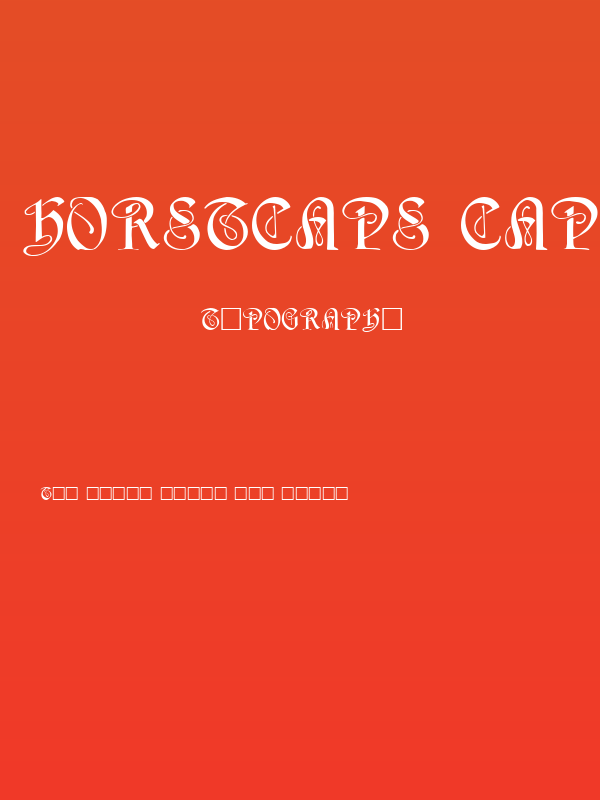 HorstCaps Caps:001.001 Poster