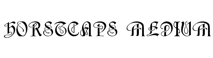 HorstCaps Medium  Fuentes Gratis Descargar