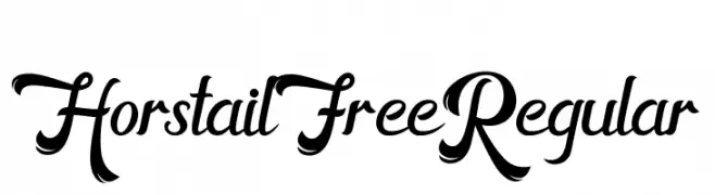 HorstailFreeRegular  フリーフォントのダウンロード