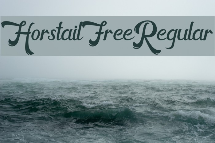 HorstailFreeRegular Font examples