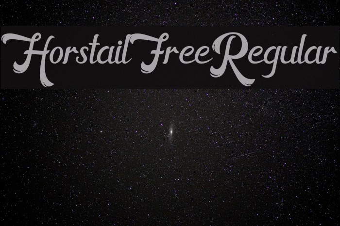 HorstailFreeRegular Font examples