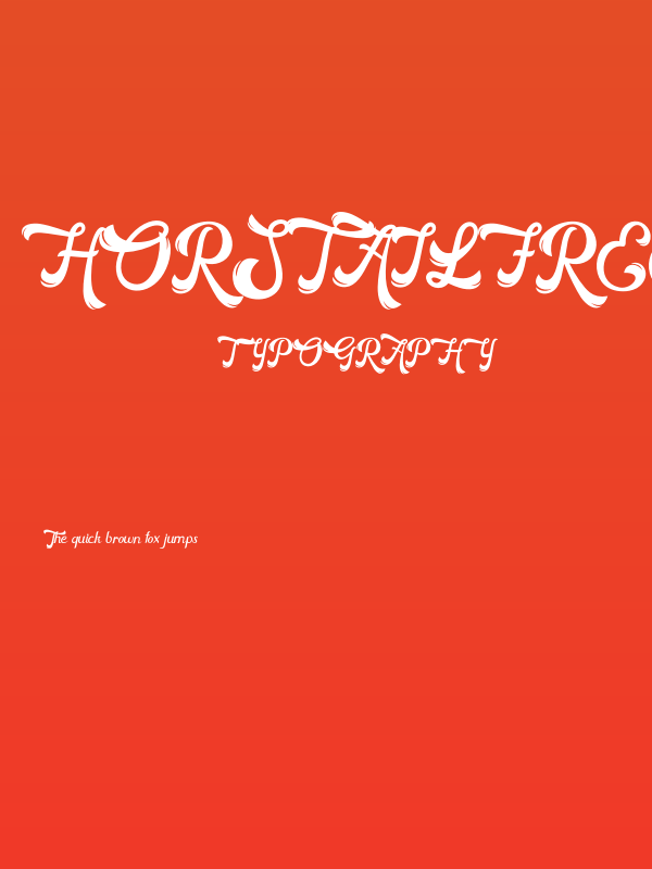 HorstailFreeRegular Poster