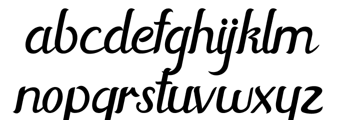 HorstailFreeRegular Font LOWERCASE