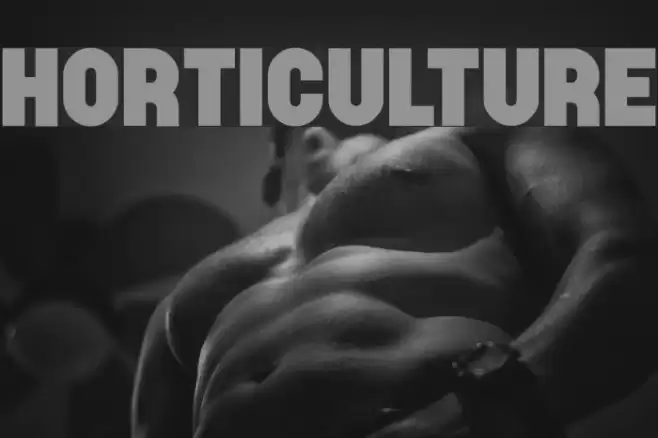 Horticulture Font examples