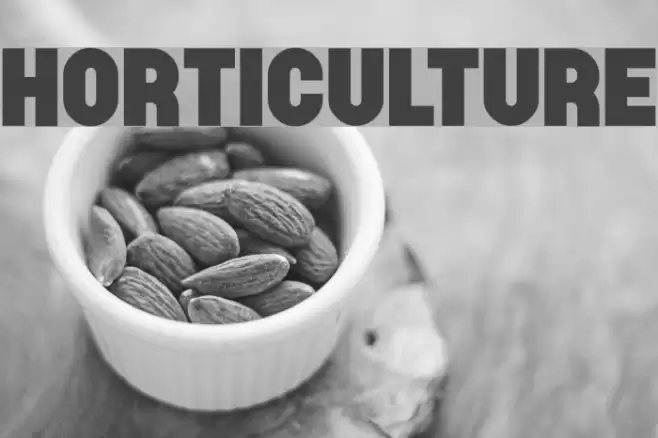Horticulture Font examples