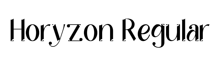 Horyzon Regular  免费字体下载