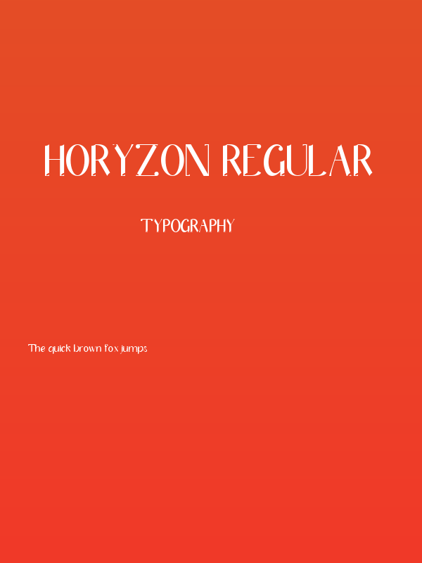 Horyzon Regular Poster