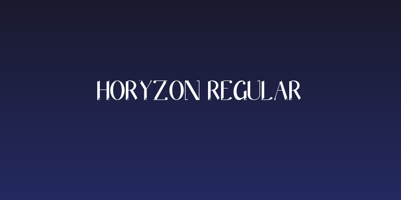 Horyzon Regular Social Header
