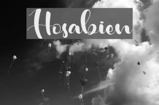 Hosabien Font examples