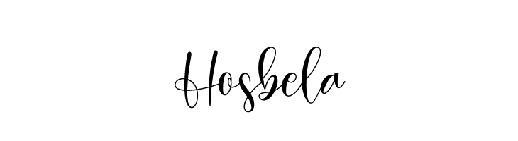 Hosbela  Frei Schriftart Herunterladen