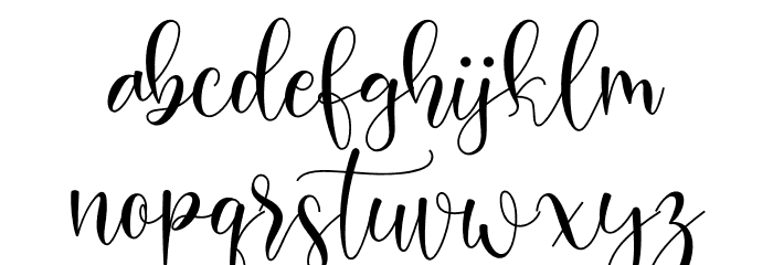 Hosbela Font LOWERCASE